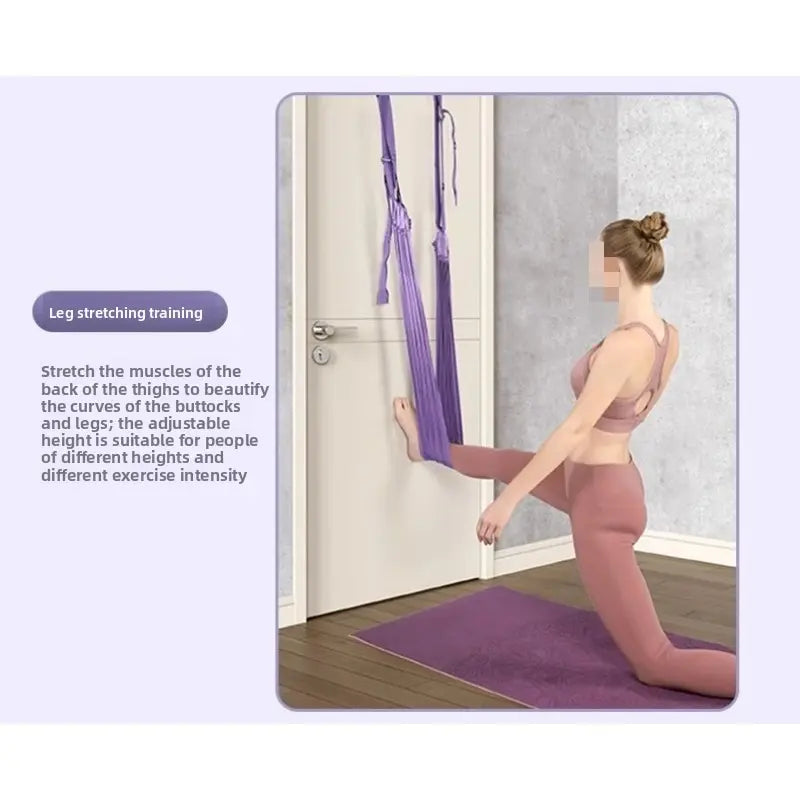 Shoulder Back Posture Corrector Stretch Band, Home Waist Backbend Trainer, Door Hanging Aerial Yoga Inversion Rope, Yoga Equipment, Stretching Tool, Stretching Gear