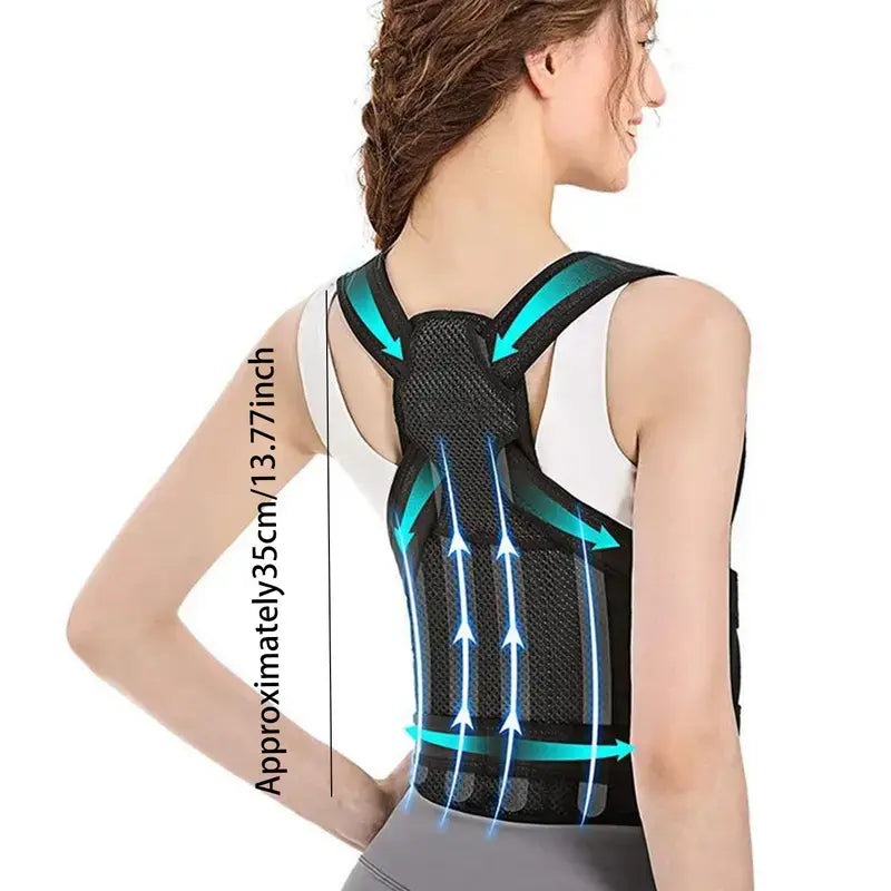 Back Posture Corrector, Posture Corrector,Lightweight Invisible Backbrace for Medium/Large Women -Improveposture & Relieve Neck, Shoulder & Upper Backpain, Wear under Clothes for Hunchback &Slouching Default Healthcare Support
