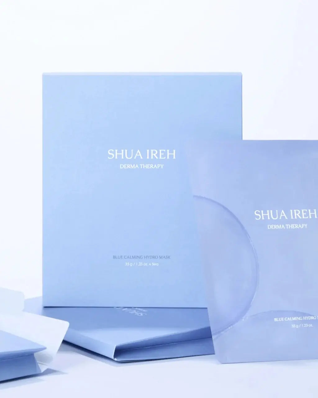 Shua Ireh Blue Calming Hydro Mask 35G X 5Ea for Soothing Skin Therapy