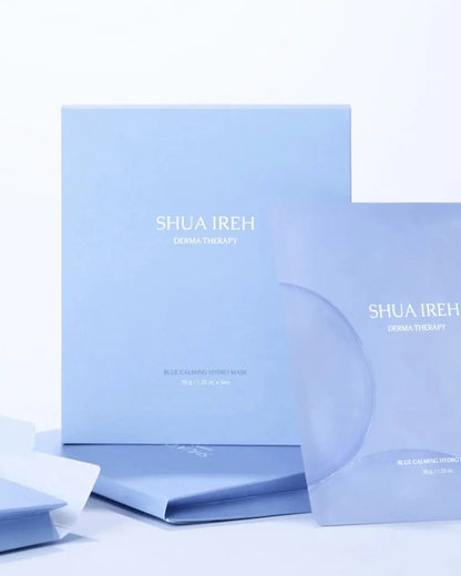 Shua Ireh Blue Calming Hydro Mask 35G X 5Ea for Soothing Skin Therapy