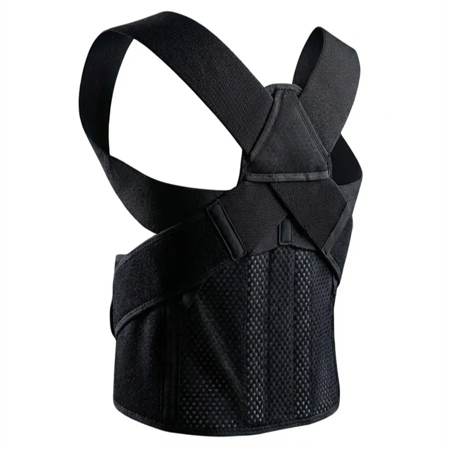 Libertymove Full Back Posture Corrector for Men & Women, 3.1" Wide Strap Back Brace for Upper & Lower Back Support, Recovery & Pain Relief, Adjustable Spinal Support for Hunchback
