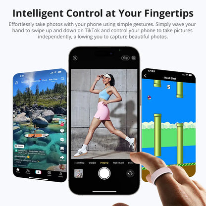 COLMI R02 Cer Smart Ring Wearable Temperature AI Sleep Cycle Reminder Fitness Smartring for Women No Subscription