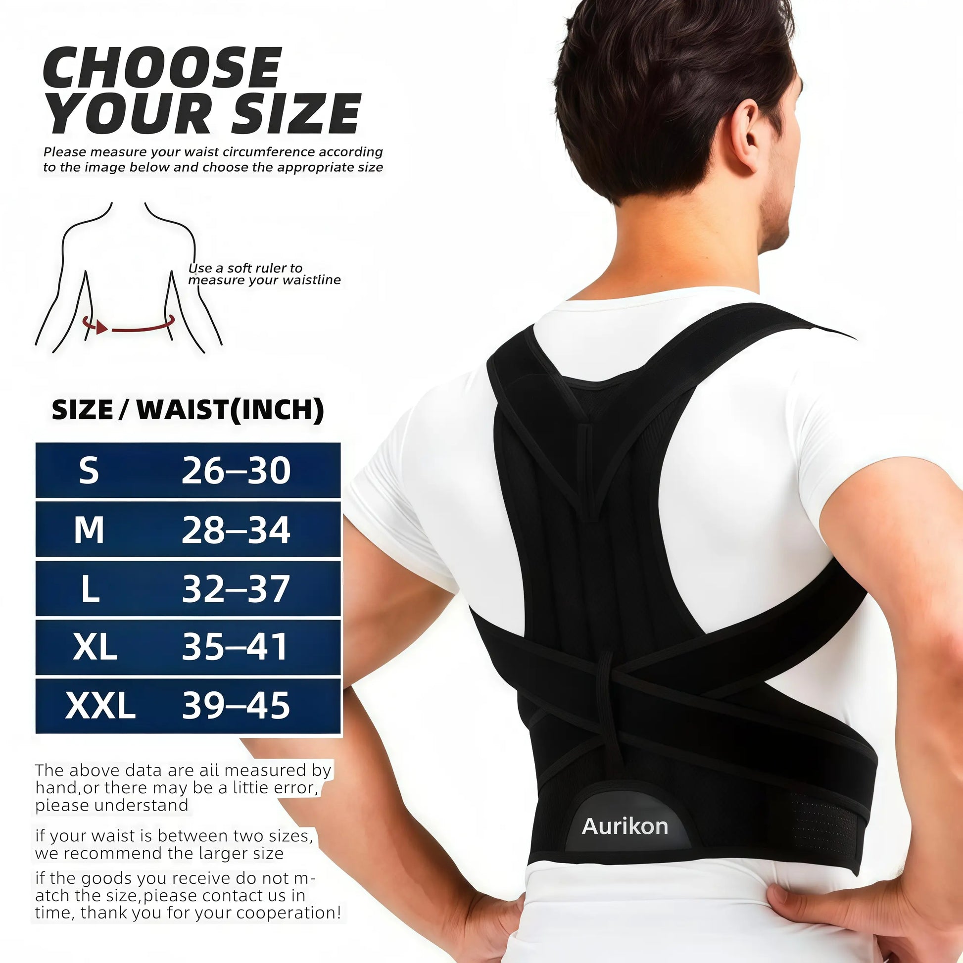Posture Corrector Brace – Adjustable Back Support for Men & Women, Relieve Pain, Improve Posture at Home & Office Fathersdaygift