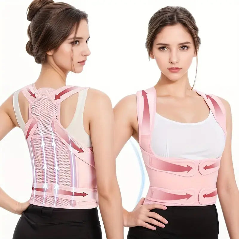 Back Posture Corrector, Posture Corrector,Lightweight Invisible Backbrace for Medium/Large Women -Improveposture & Relieve Neck, Shoulder & Upper Backpain, Wear under Clothes for Hunchback &Slouching Default Healthcare Support