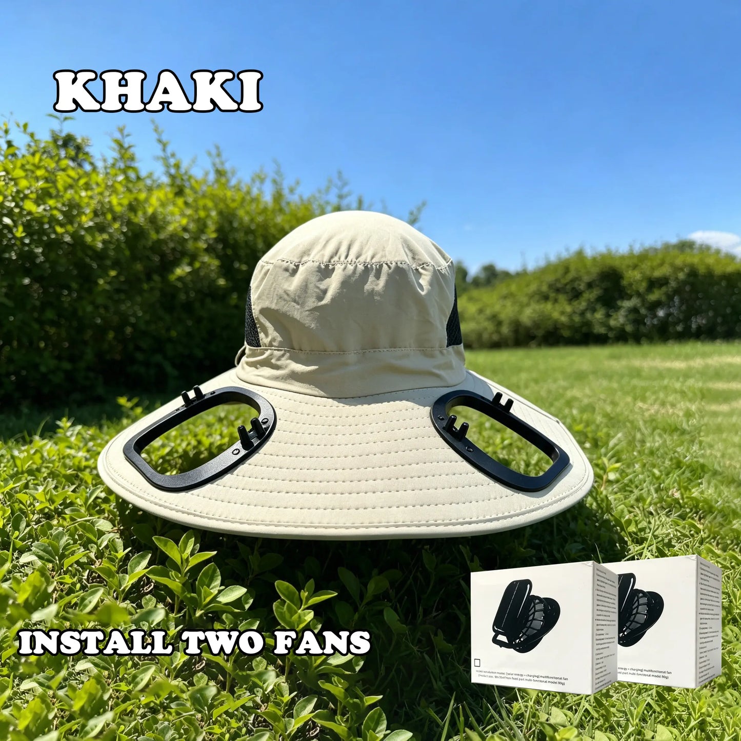 Cooling Hat ,Suitable for Outdoor Work, Sports, Camping, Hiking, Beach, Sun Protection Hat, Suitable for Both Men and Women. Provides Coolness and Sun Protection in Summer.Golf Hat,Reconfigurable Fan Adjustable Sun Hat Lightweight Sun Hat