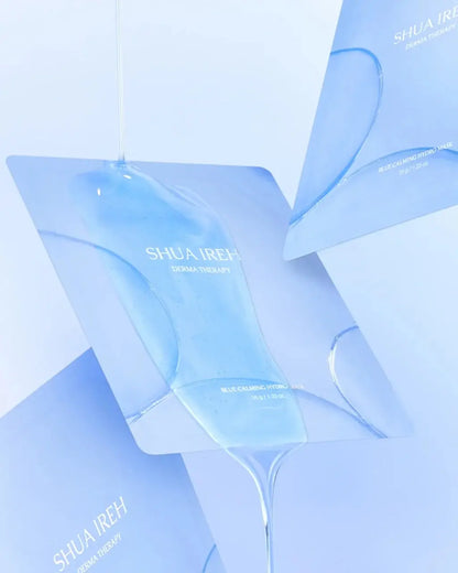 Shua Ireh Blue Calming Hydro Mask 35G X 5Ea for Soothing Skin Therapy