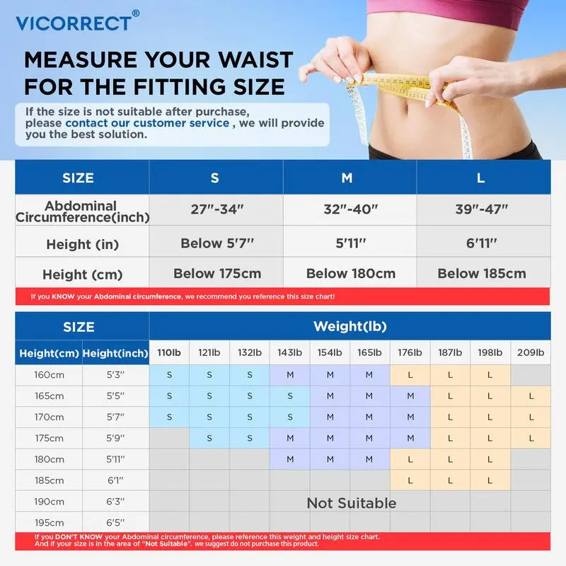 Vicorrect Posture Corrector for Men and Women Support: Posture Brace for Men and Women - Shoulders Straightener Relieve Upper Back Pain
