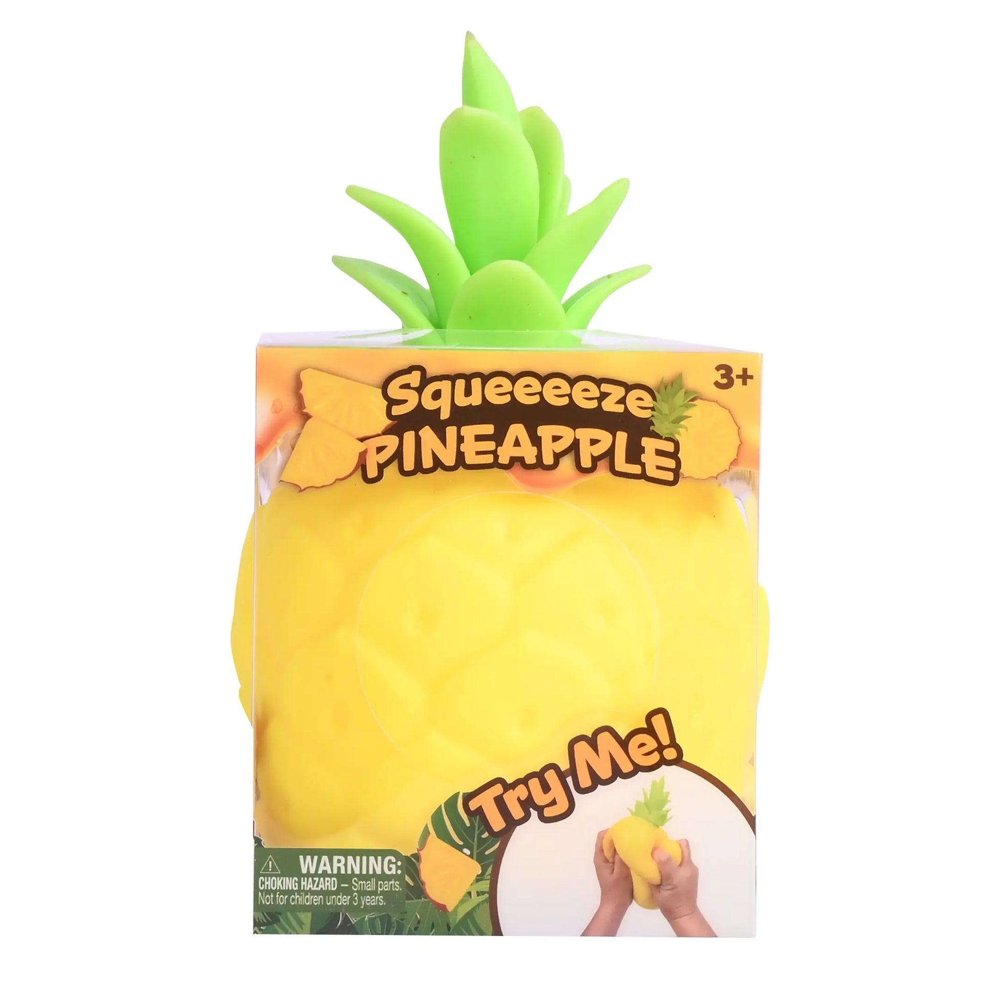 Toymendous Squishy Pineapple – Jumbo 6.5-Inch Squishy Fruit Stress Relief Toy – Sensory Stress Ball for Kids, Teens & Adults