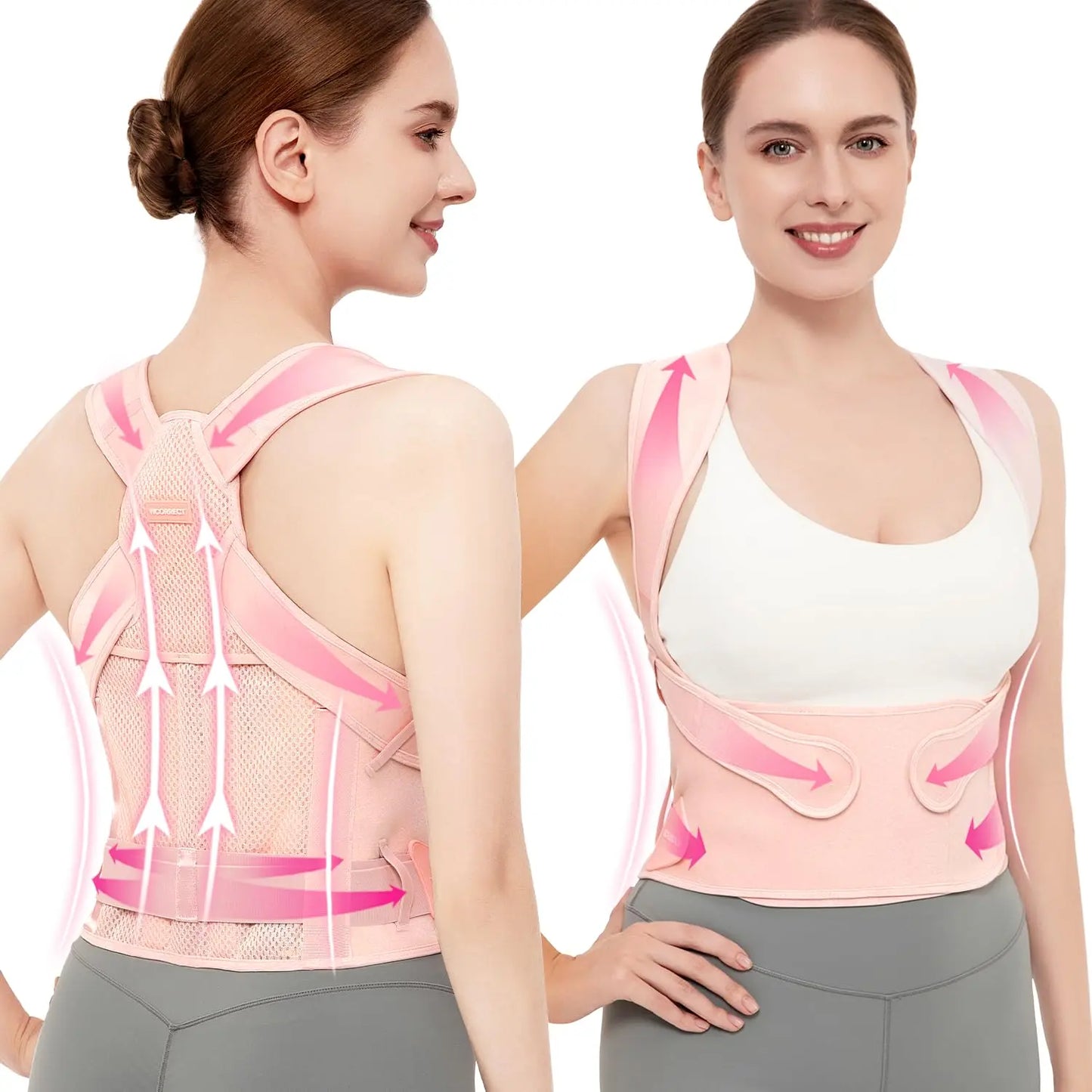 Vicorrect Posture Corrector for Men and Women Support: Posture Brace for Men and Women - Shoulders Straightener Relieve Upper Back Pain