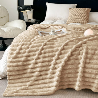 Warm Cozy Flannel Blanket,Soft Blanket, Office Sofa Couch Bed Camping Travel Nap Blanket,Machine Washable,Gift Blanket