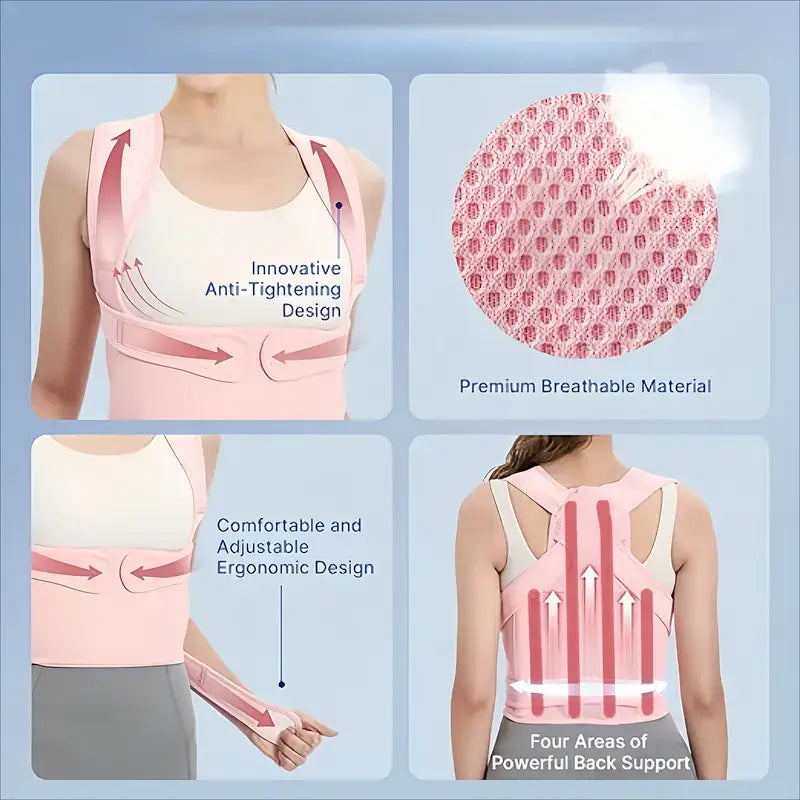 Back Posture Corrector, Posture Corrector,Lightweight Invisible Backbrace for Medium/Large Women -Improveposture & Relieve Neck, Shoulder & Upper Backpain, Wear under Clothes for Hunchback &Slouching Default Healthcare Support