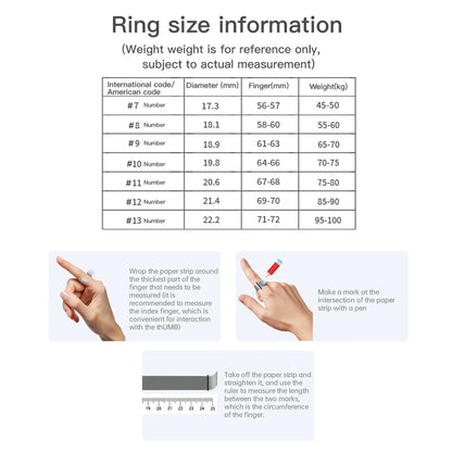 Smart Ring, Fitness Tracker with Wireless Charging Case, Sleep Tracker, Heart Rate Monitor, Multifunctional Sports Ring for Women & Men, Wearable