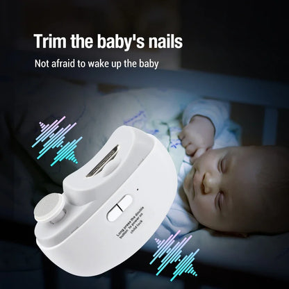 Electric Nail Clipper and Polisher with LED Light | Automatic Rechargeable Nail Trimmer for Baby and Adult | Safe Nail Cutter Manicure Tool