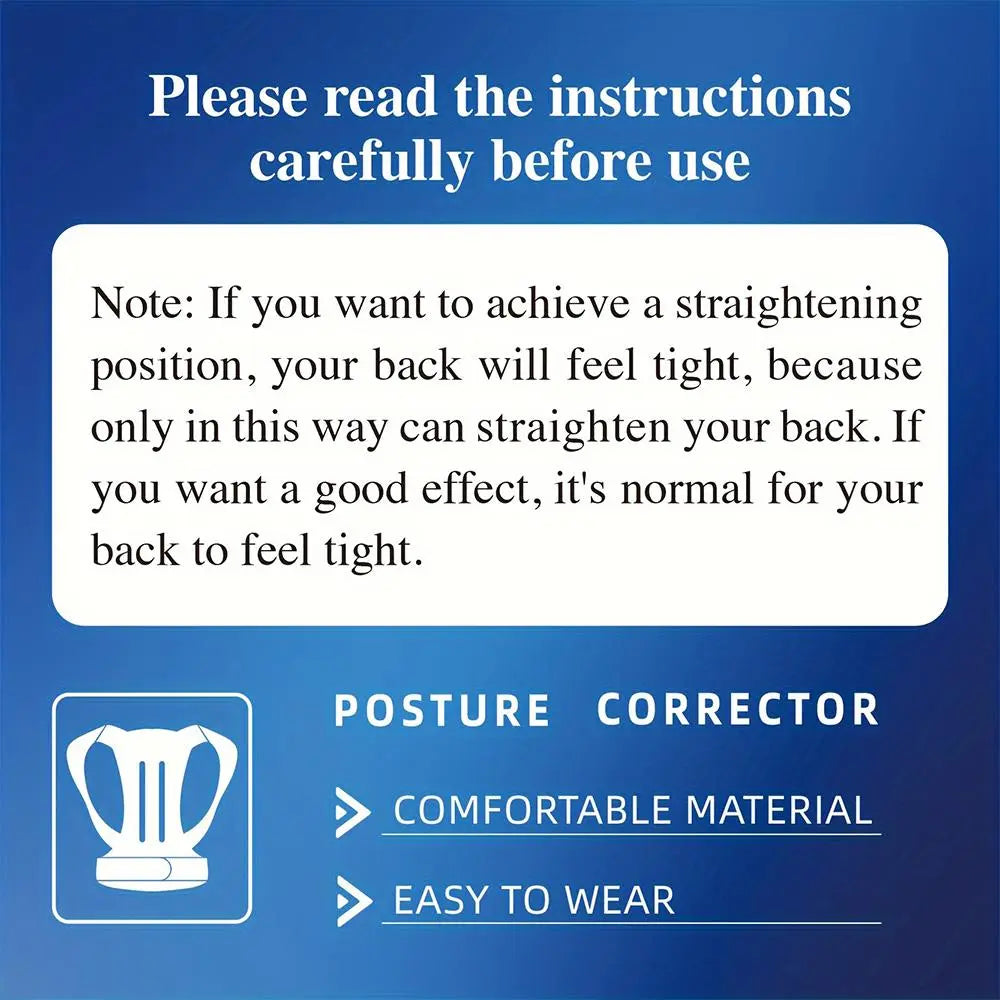Adjustable Breathable Waist Brace - Lower Back Support & Posture Corrector Belt, Posture Strap for Gym, Sports, Office Sitting