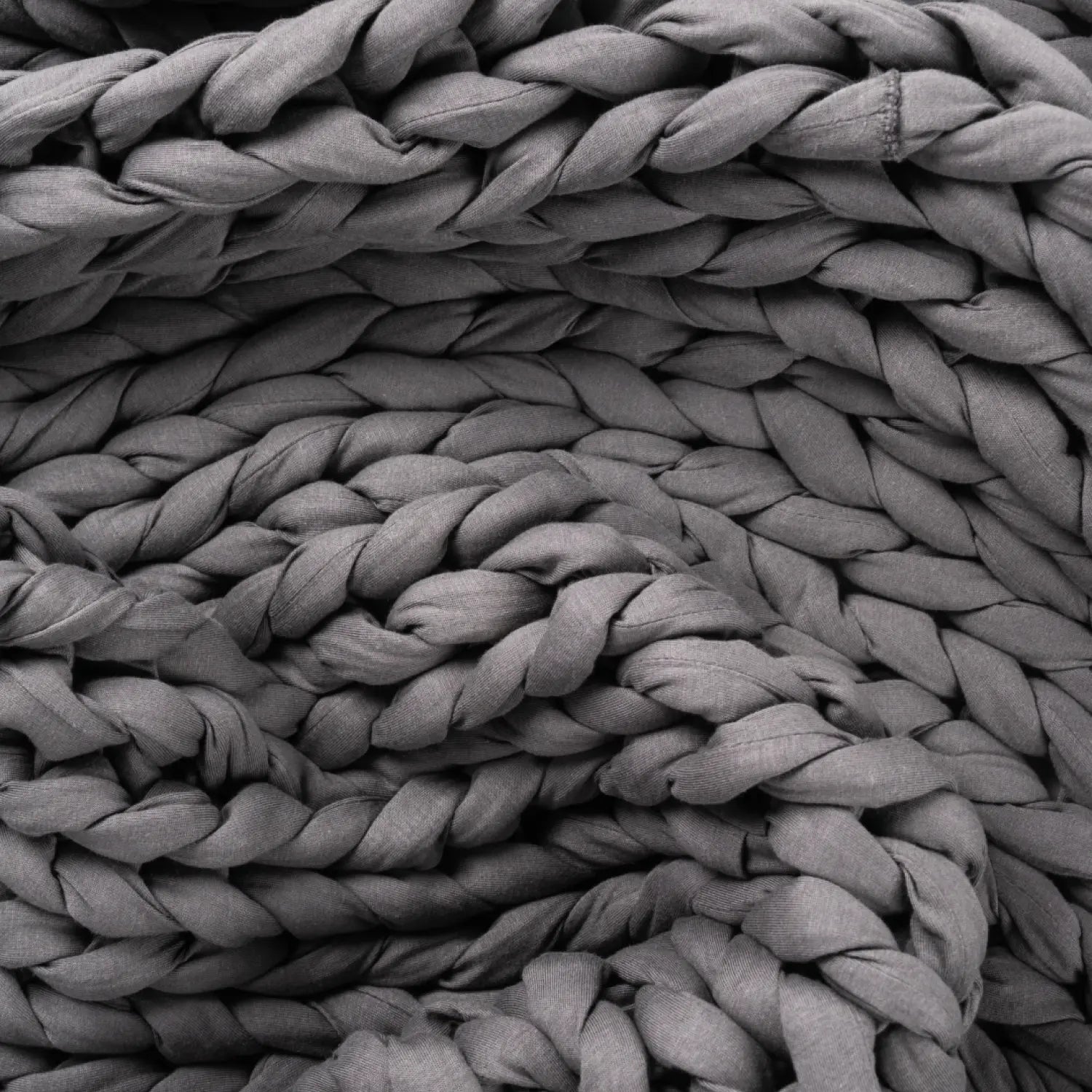 The Cuddler Hand-Knit Weighted Blanket | Ash