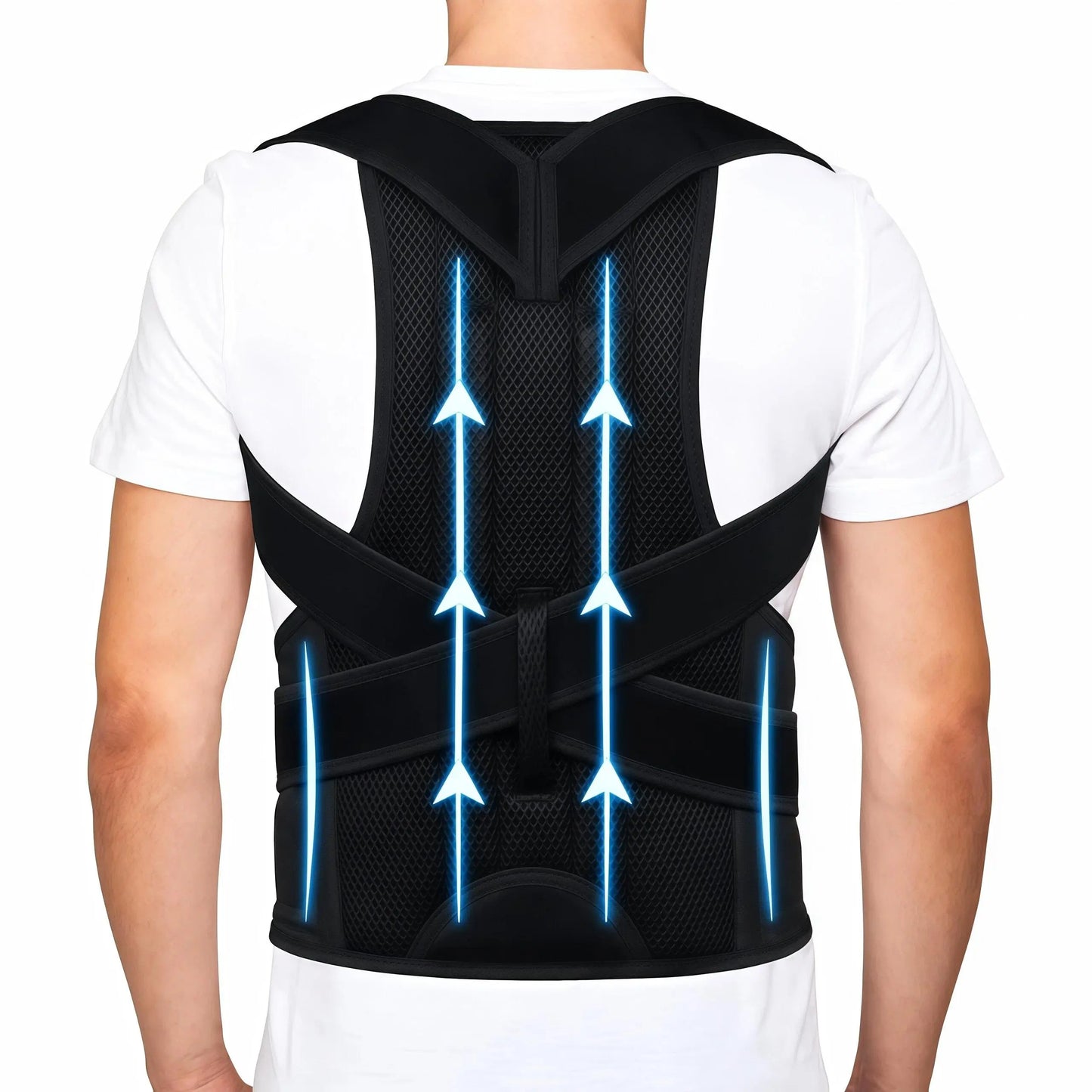 Posture Corrector Brace – Adjustable Back Support for Men & Women, Relieve Pain, Improve Posture at Home & Office Fathersdaygift