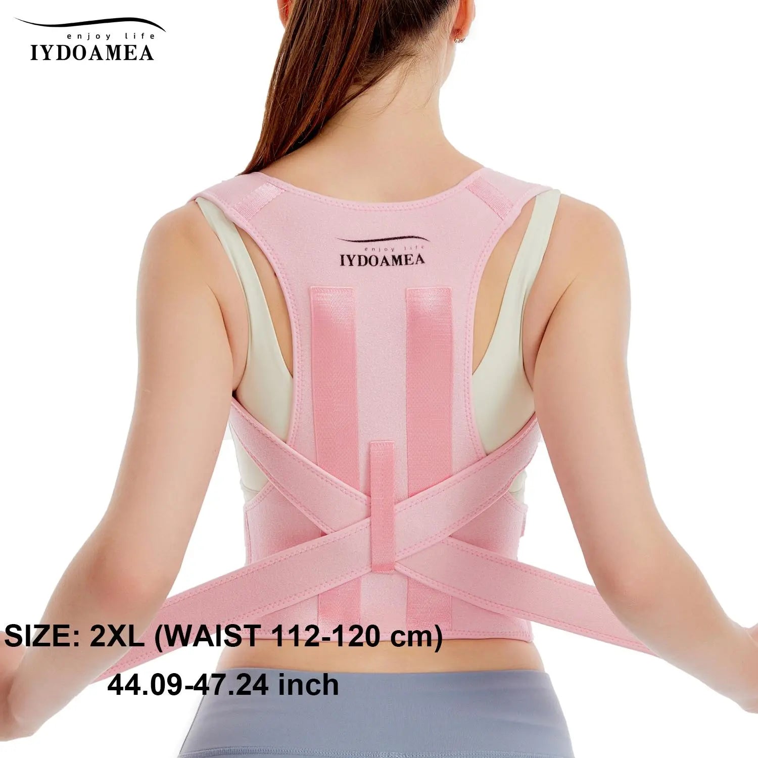 Iydoamea Back Support Belts Posture Corrector Back Brace - (Order a Size Up) - Improves Posture and Provides for Lower and Upper Back Pain Women
