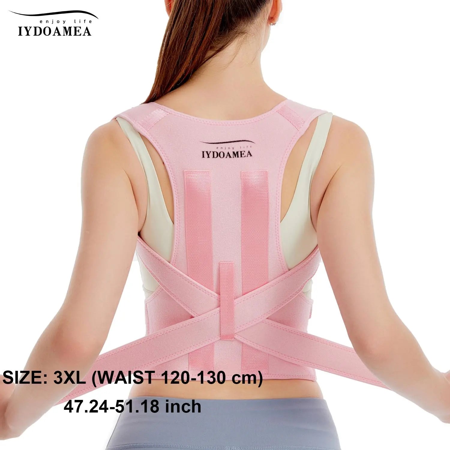 Iydoamea Back Support Belts Posture Corrector Back Brace - (Order a Size Up) - Improves Posture and Provides for Lower and Upper Back Pain Women
